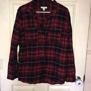 Red and blue flannel